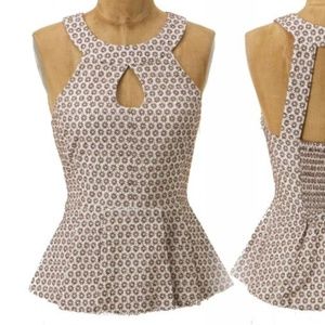 Anthropologie Vanessa Virginia Erinus Peplum Sz 14